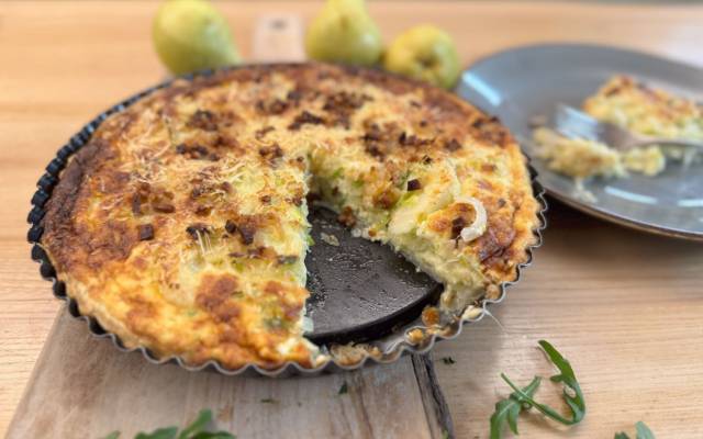 Mostviertler Quiche mit Birnen