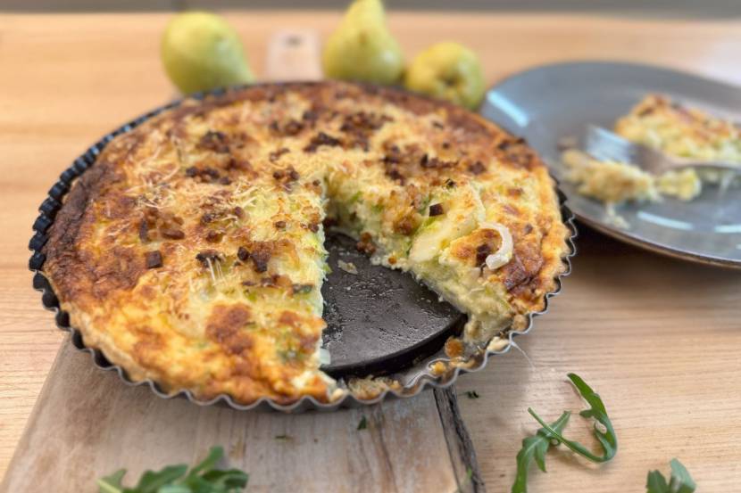 Mostviertler Quiche mit Birnen